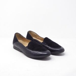 Dansko Black Leather & Suede Flats